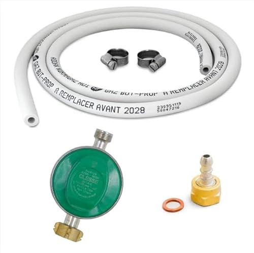 Détendeur Gaz Butane 13 kg Avec Tuyau butane 1m50 - Chauffage Gaz, Plancha Gaz, Barbecue Gaz, Plaque Gaz, Flexible Gaz Butane, Tuyau Gaz Butane, Détendeur Gaz Butane, Tuyau de Gaz