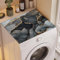 IWTBNOA Housse de machine à laver, 60 x 60 cm, douce et découpable, universelle, antidérapante, pour machine à laver, sèche-linge, salle de bain, cuisine