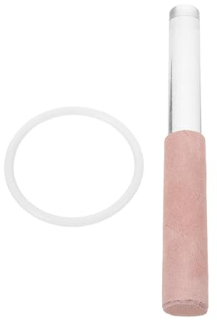 Klangschalen Schlägel mit Gummiring, O-ring Form für 1 Satz | Tibetische Klangschale und Kristallklangschale, Yoga und Massage, mit Acryl und Ziegenlederteilen