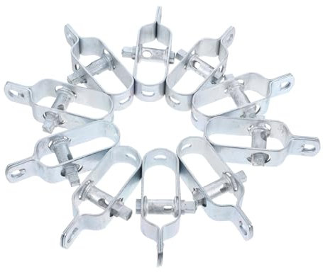 Didiseaon 10pcs Thread Tightener Wire Rope Clip Cable Clamps Galvanized Cable Clips for Vineyard Greenhouse Coated Wire Rope