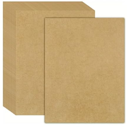 Cobenga 150 Blatt Kraftpapier, brauner Karton, A4, 250 g/m² dicke, braune Kraftkarten, schwerer Karton, Kraftkarton für Kartenherstellung, Scrapbooking, Bürodruck und Kunst oder Handwerk, DIY