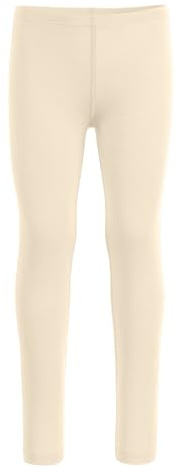 menique barn småbarn leggings för flickor och pojkar ekologisk merino 160 gsm, Naturligt, 158/164 cm