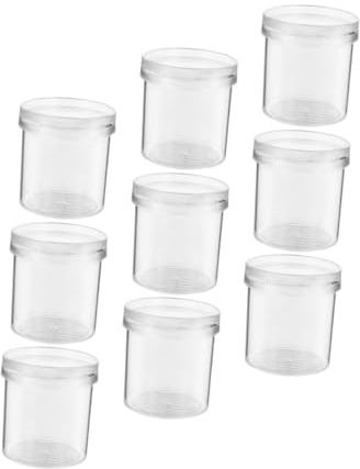 FUNOMOCYA 9Pcs Insect Observation Containers with Magnifier Lid Portable Breathing Bug Boxes for Feeding and Viewing Critters Educational Tool