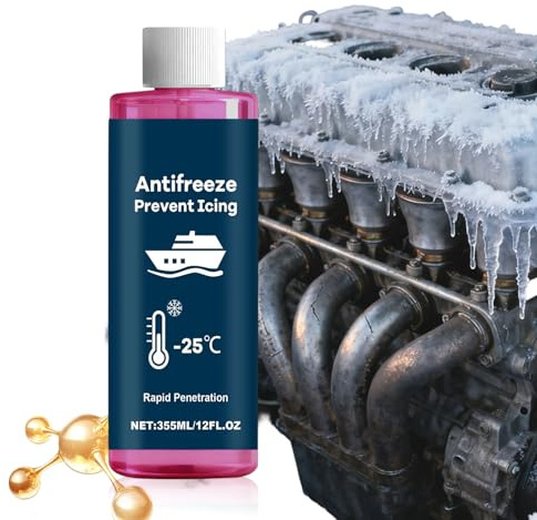 JINGLING Liquide Antigel Pour Voiture,Antigel Pour Radiateur - 355ml Basse Température Véhicule | Pour Camion SUV Moto Berline Pick-up Scooter Véhicule Hiver Été