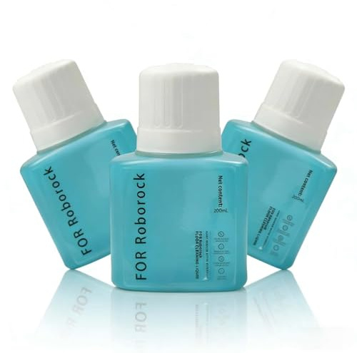 Bodenreiniger Flüssigkeit, 200 ml x3, kein Rückstand keine Streifen, Tiefenreinigung, Kompatibel mit Roborock Roboterstaubsauger und Kabellosem Nass-/Trockenstaubsauger