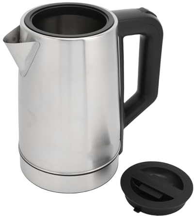 Generic Tetera Turca de Doble Olla con Pantalla de Temperatura y Función de Ebullición Antiseca para Reuniones Familiares de Acero Inoxidable de 2000W (Enchufe de la UE)