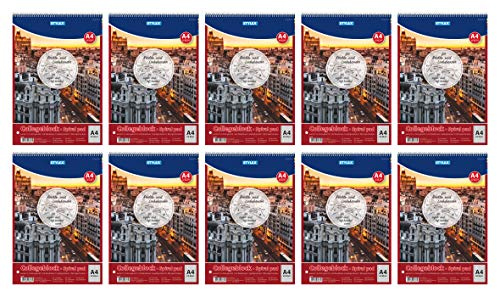 10x Collegeblock DIN A4 Rechts & Linkshänder kariert