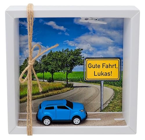 Geldgeschenk Verpackung Geldverpackung Führerschein MIT Namen Auto Fahrschule Weihnachten