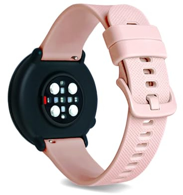 SeaFicco Armband Kompatibel mit Polar Unite/Ignite/Ignite 2 /Ignite 3 /Pacer, Universal 20mm Uhrenarmband Silikon Ersatzband Sport Armbänder Fitness Wechselarmband Zubehör (Rosenrosa)