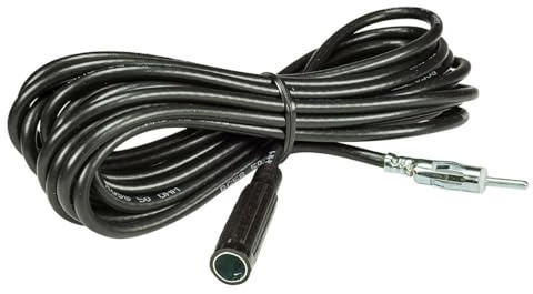 tomzz Audio 1600-024 KFZ Antennen Verlängerung Kabel 5m DIN Stecker auf DIN Buchse Kupplung Antennenkabel
