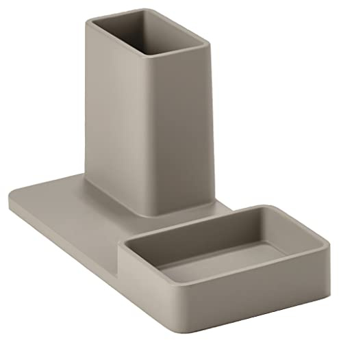 Zone Denmark, Stiftehalter Schreibtisch, Stiftebecher, Schreibtischorganizer, 20 x 10 x 10,5 cm, Pebble Grey (Grau)