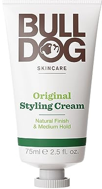 BULLDOG SKINCARE - Original Hair Styling Cream For Men| Natural Finish and Medium Hold | 75 ml