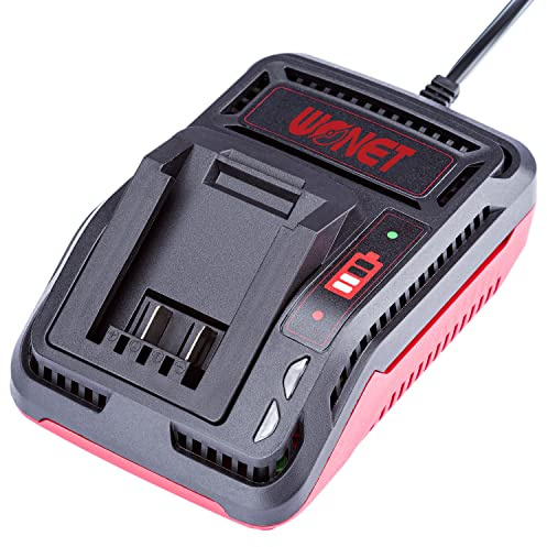 WONET Ladegerät für Elektrowerkzeug-Akku von WONET, Passend für 20v Ersatzakkus (Ladegerät)