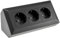 Base de Enchufe Delphi de 3 vías, Color Negro, 250V/16A, 3600W, Montaje en Superficie