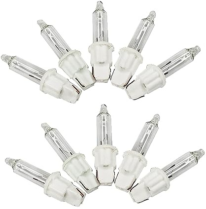 ShuoHui Ersatzbirne/für Minilichterketten, Glühlampe, / 24V, 1,2W / Blister/Steckfassung, Warm weiß (5)