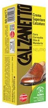 6PZ CREMA LUCIDA PER SCARPE NEUTRO TUBETTO - ml.50