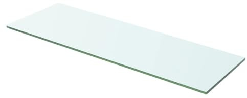Ailgely Glasboden Glasscheibe Glasplatte, Glasregal Glasablage Wandregal Glas Bad-Regal Glas Badezimmer Regal Badablage Ablageregal für Glasregal Transparent 60 cm x 15 cm