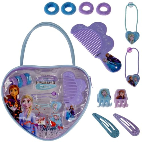 Kinder Accessoires Frozen Disney Set 11 Teile Haarschmuck mit Herztasche