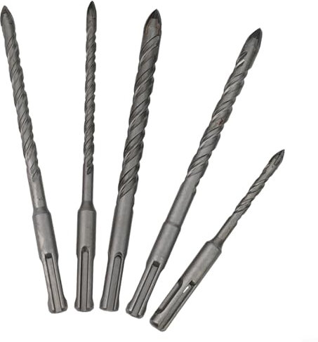 Lot de 5 forets en carbure de tungstène de qualité professionnelle pour pierre en céramique, SDS Plus