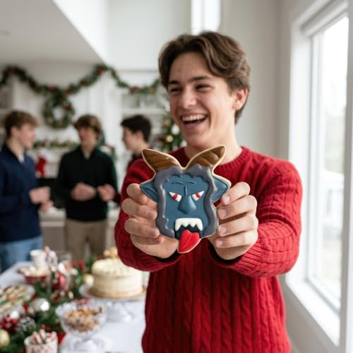 Krampus Head Christmas Cookie Cutter, 3.6 Made in USA by Ann Clark