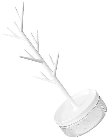 Holibanna Présentoir à Bijoux D'arbre Créatif Support En Métal Blanc Pour Colliers Et Bracelets Organisateur Décoratif Pour Chambre à Coucher Design Élégant Et Fonctionnel