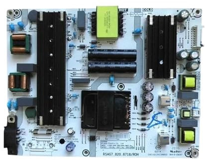 Carte d'alimentation TV 65R6E3 65R6E4 65H6570G 65R7G5 65A7100FTUK 65A7100, Compatible avec Hisense RSAG7.820.8718/ROH HLL-4365WU 278428, Pièces De Carte Mère TV(4 pin)