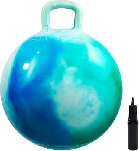 U&C Planet Balones Saltadores 70 cm Pelota de Salto para 16 + Pelota de Saltar Hinchable con Bomba Apto para Uso en Interiores y Exteriores Regalo Ideal