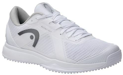 HEAD Herren Sprint Pro 4.0 Grass Men Sneaker, Weiß/Grau, 42 EU