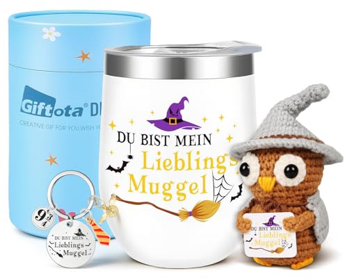 Giftota Harry Fankultur Geschenke, Du bist mein lieblings Muggle Personalisiert Geschenkset Zauber Thema, Beste Freundin Geschenke für Freundin, Geburtstagsgeschenk, Idee für Halloween, Geburtstag