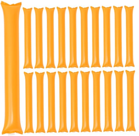 Gatuida 50 Piezas Palos Hinchables Naranjas para Animar Generadores de Ruido para Eventos Deportivos y Conciertos Accesorios de Fiesta para Animación y Equipos