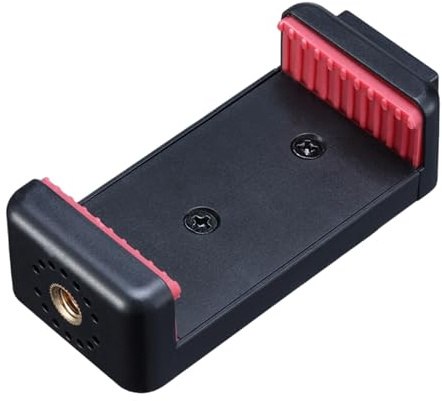 Zkydhbd Supporto per treppiede per telefono con attacco a scarpa fredda, morsetto facile da regolare con impugnatura regolabile da 56 a 83 mm, adatto per registrazioni, fotografie, monopiedi