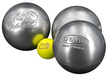 Obut Juego 3 Bolas de Petanca INOX Tour de Francia