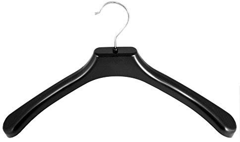 Kleiderbügel für Jacken & Mäntel, breit, XL, 48 cm, schwarz, NEU, 10 Stück