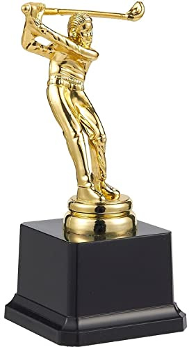 Juvale Golf Trophy - Gold Award Trophy for Golf Tournaments, Competitions, Parties - Kids and Adults - Plastic, 3 x 7 x 3 Inches (7.6 x 17.8 x 7.6 cm)