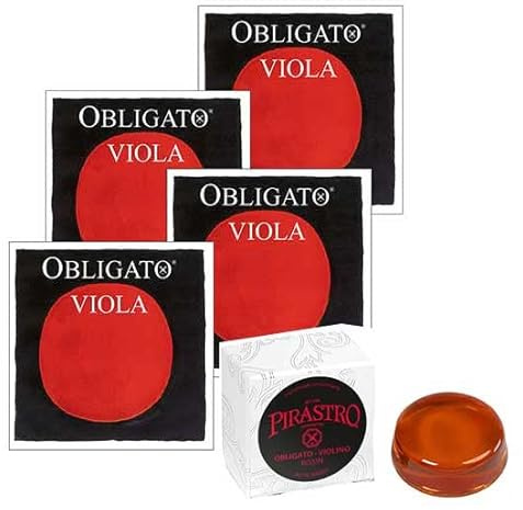 OBLIGATO Violasaiten SATZ + Kolophonium von Pirastro