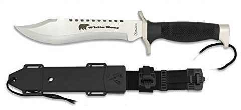 ALBAINOX Cuchillo de Supervivencia White Bear Hoja de Acero INOX de 18 cm.