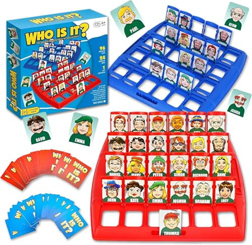 Amasawa Wer ist es Lustiges Ratespiel Brettspiel Eltern Kind Interaktives Spielzeug Logische Argumentation Desktop Freizeit Spiel Frühkindliche Lernspiel, Family Erraten Spiele (Englische Version)