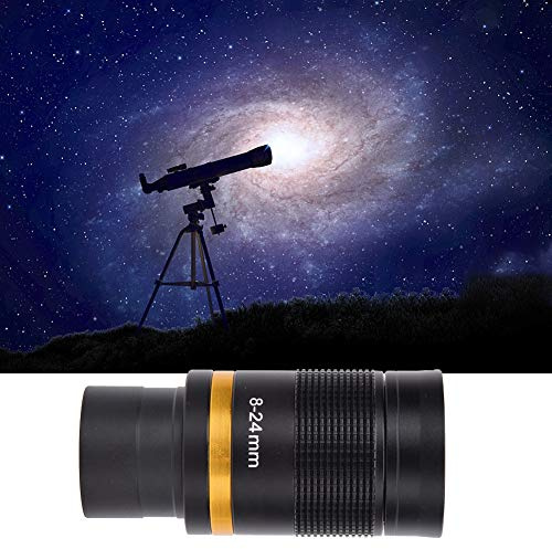 Fafeicy oulare Zoom per telescopio - Zoom Multifunzione 8-24 mm per Visione a Basso e Alto ingrandimento - Disponibile con Qualsiasi telescopio Che accetta oculari 1,25 
