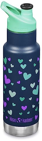 Klean Kanteen Classic Flasche Navy Hearts One Size