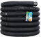 Monzana Tuyau de Piscine 14m Ø38mm Noir Flexible avec Manchons de séparation Tuyau pour Pompe Tuyau Eau arrosage Bassin