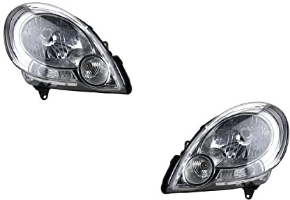 Johns, Jeu de phares compatible avec Renault Kangoo Phares FW0/KW0 02/08-04/13 H4 Set gauche et droite