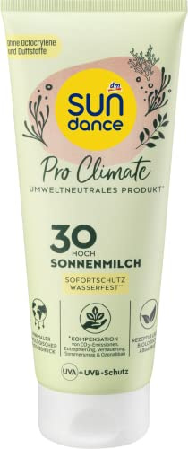 SUNDANCE Sonnenmilch Pro Climate, LSF 30 (HOCH), Sofortschutz ohne Duftstoffe & Octocrylene, vegan mit 24h Feuchtigkeitspflege, schützt vor UVA- und UVB-Strahlung, wasserfester Sonnenschutz, 200 ml