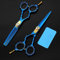 Gaucher Japon Ciseaux De Cheveux Téflon Ciseaux Ciseaux De Coiffure Pas Cher Coiffeur Ciseaux Amincissants Coiffeur Rasoir Coupe De Cheveux,Coloré,5.5InchSet