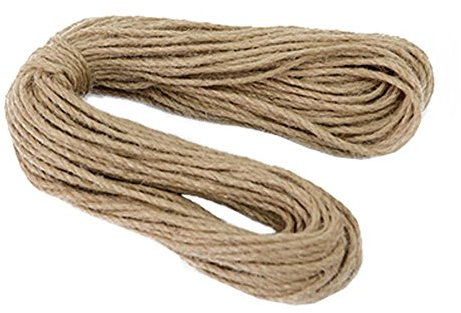 Corda for bondage, corda da giardino, corda di canapa (4 mm), 50 metri £ ¨ 164 ft £ © for l'artigianato artistico decorazione fai da te