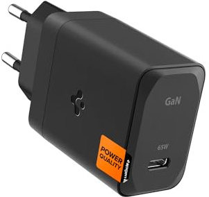 Spigen GaN 65W PPS USB C Chargeur Super Fast Charging 2.0 pour Galaxy Book 3 2 Pro 360 Macbook Air Pro Steam Deck Adaptateur pour Ordinateur Portable (Câble Inclus)