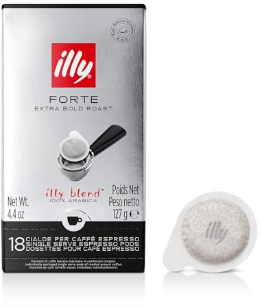 illy Caffè in Cialde E.S.E. Monodose tostato FORTE - 12 confezioni da 18 cialde, Totale 216 Cialde