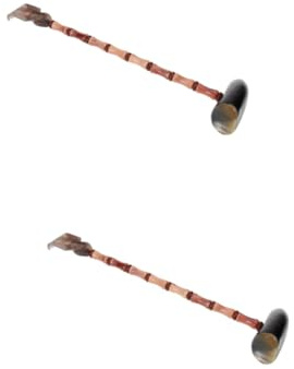 MAGICLULU 2 Stück Knotenkamm Zum Rückenkratzen Handrückenkratzer Aus Natürlichem Horn Reliefwerkzeug Für Oma Und Opa