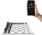 Chessnut Go Ultimate Portable Travel Electronic Chessboard with Full Piece Recognition and Strong Magnetic Adhesion - Perfect Desk or Travel Size（Grey）