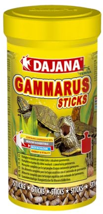Alimento Gammarus Sticks Dajana 375g: Nutrición Natural para Tortugas