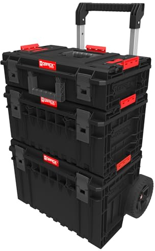 Qbrick System ONE 2.0 CART Vario Set No.1 - Mobiles Set modularer Boxen - Praktische Vario 2.0 Box - geräumige CART 2.0 Box - Kompatibel mit ONE und PRO